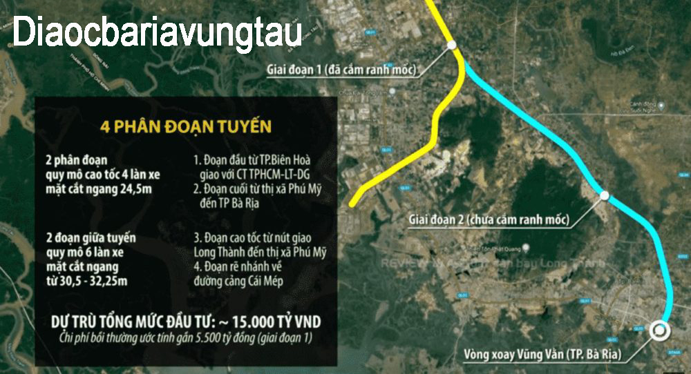 Kế hoạch quy hoạch dự án cao tốc Biên Hoà Vũng Tàu